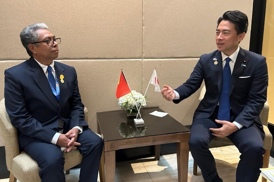 東ティモール農業畜産漁業林業大臣との会談