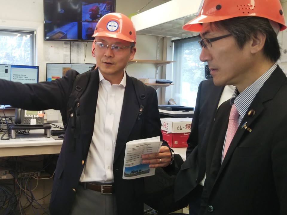 穀物集出荷施設の視察
