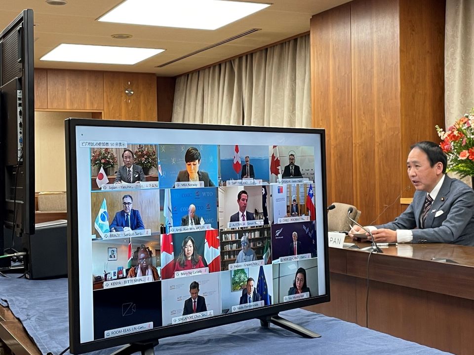 オタワグループ会合に出席する葉梨副大臣の写真２