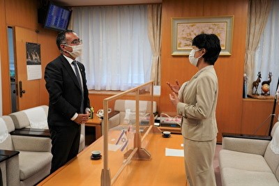 駐日イスラエル大使の表敬2