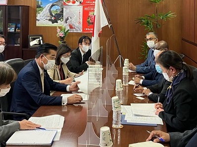 マイーフ・モーリタニア漁業海洋産業大臣との会談