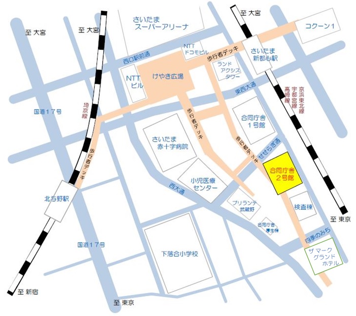 R6関東農政局本局アクセス図