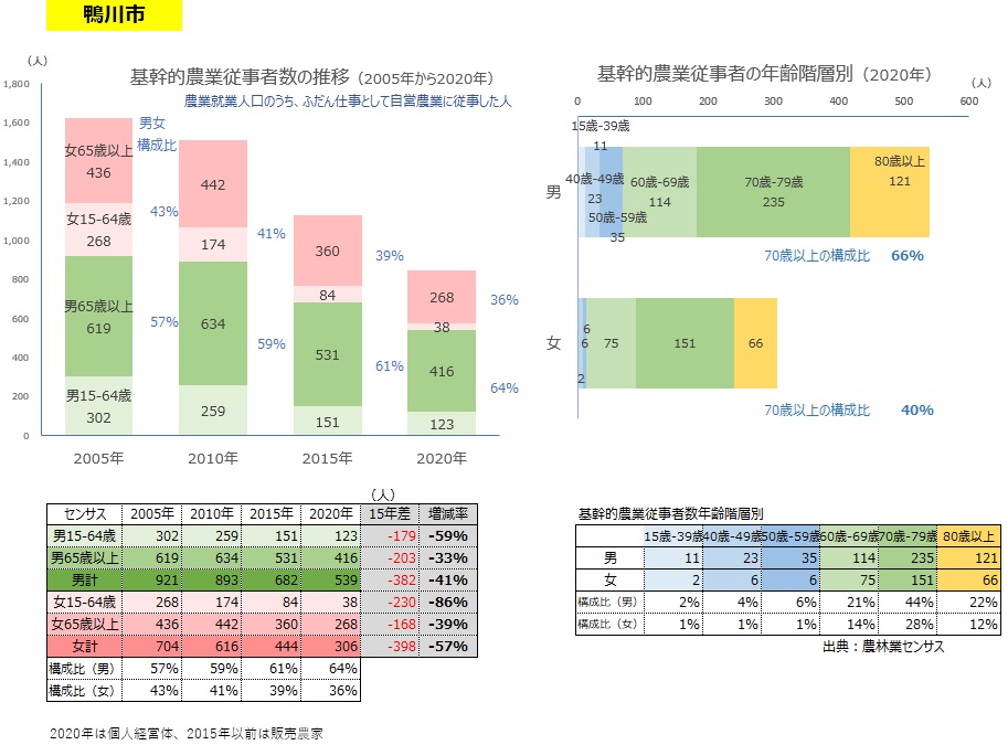 基幹的農業従事者数