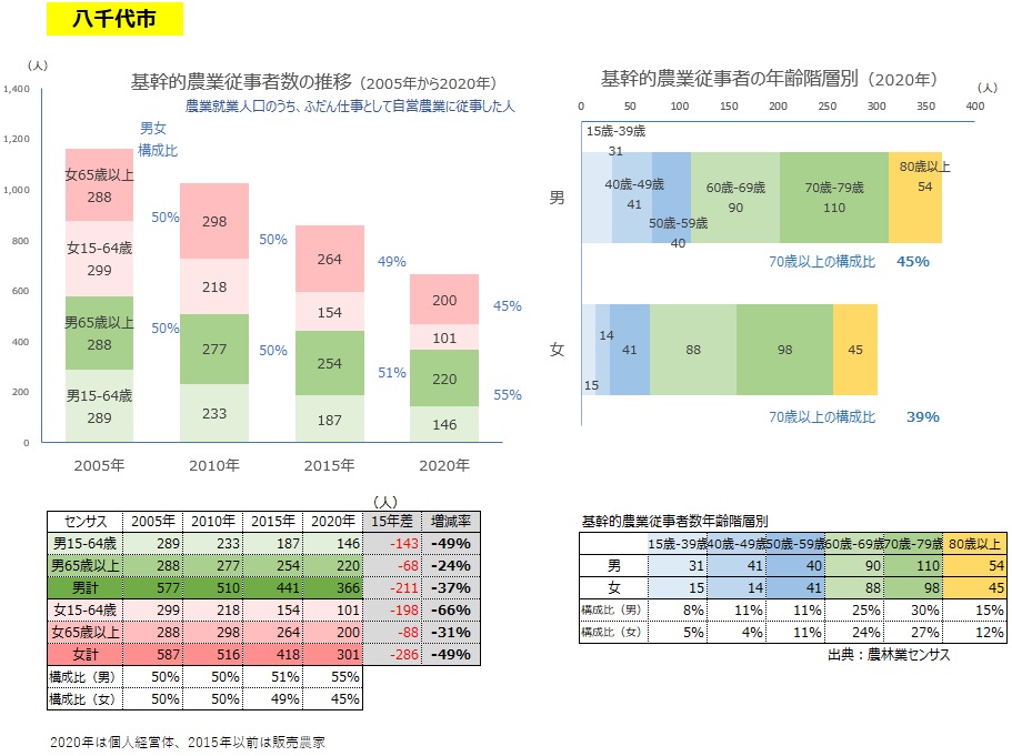基幹的農業従事者数