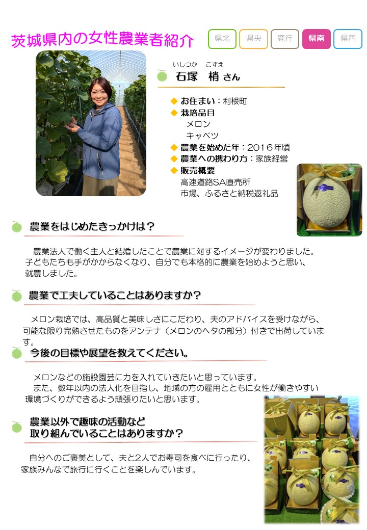 石塚梢さんの紹介