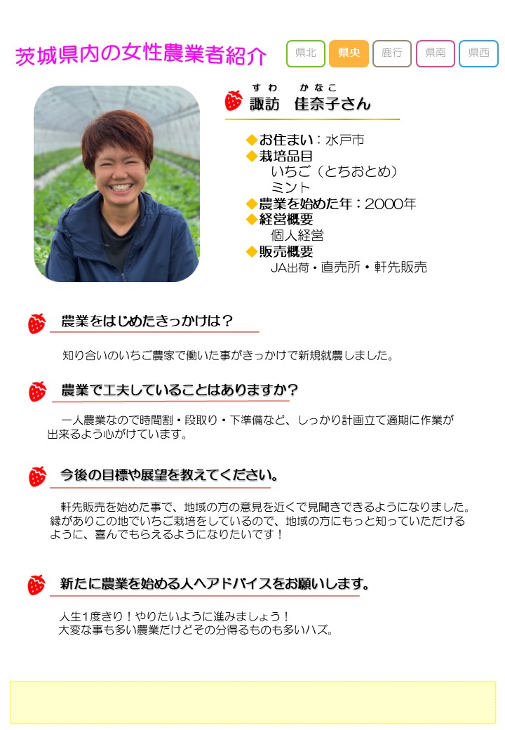 諏訪加奈子さんの紹介