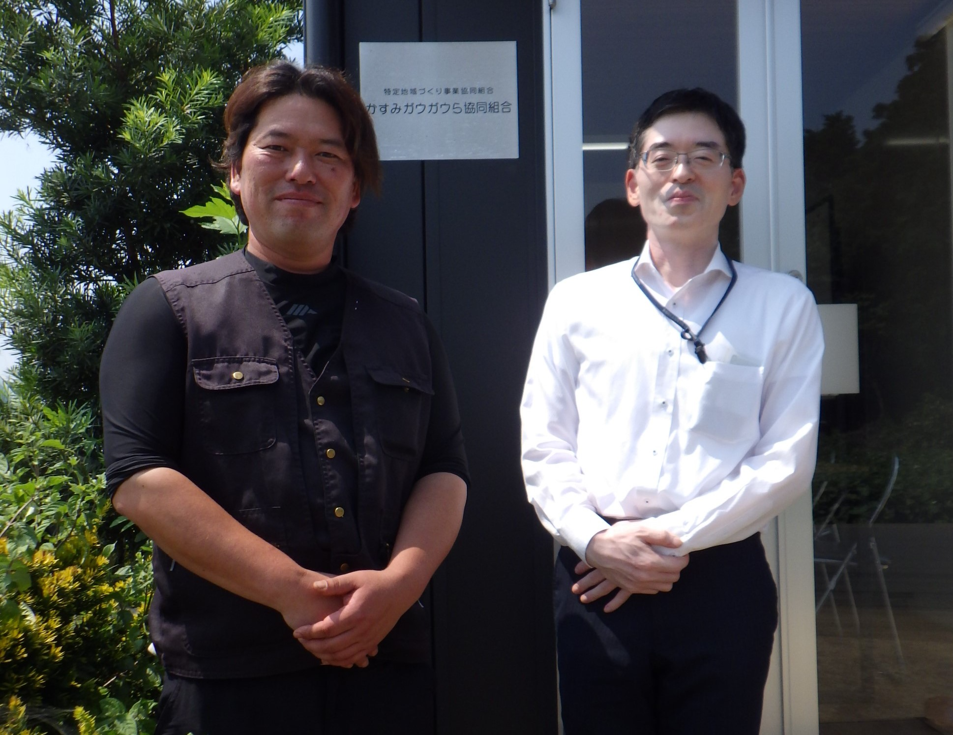 地域への思いを語って下さった小松﨑代表理事と中島事務局長