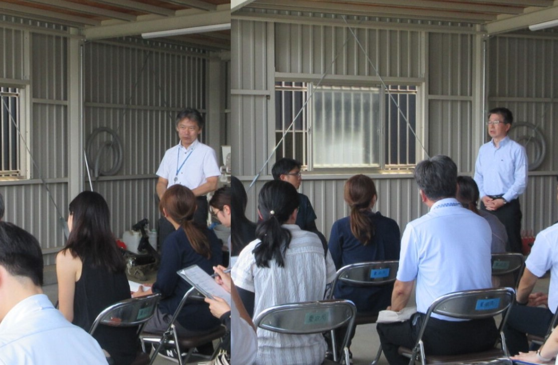 報道機関向け現地ツアー挨拶