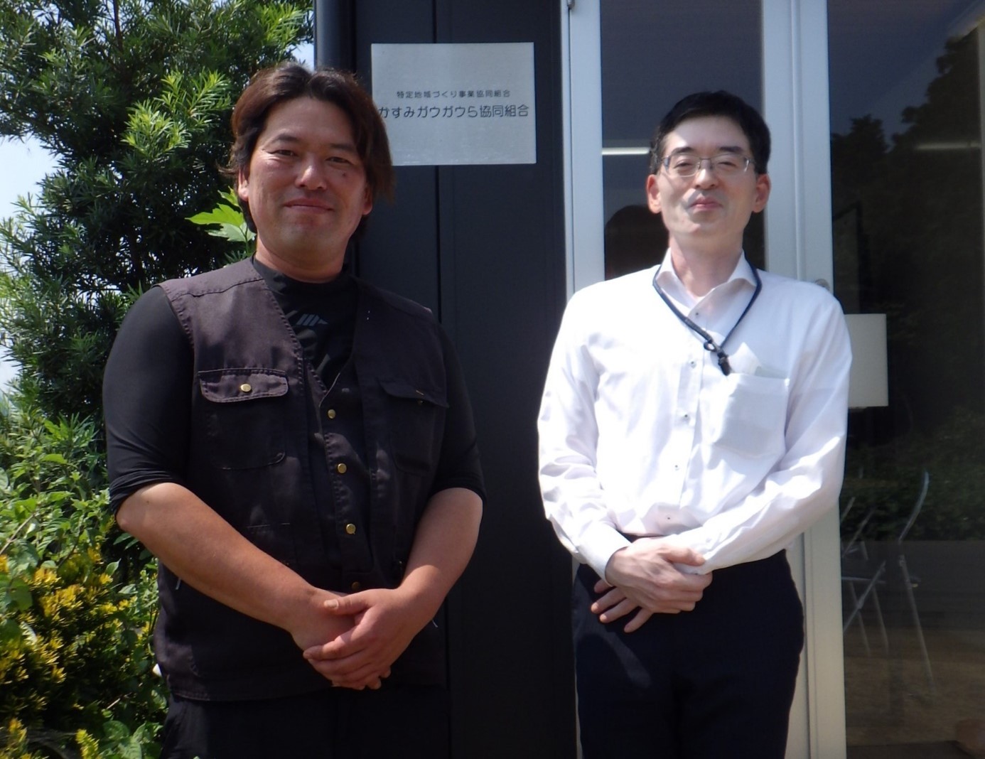 地域への思いを語ってくださった小松﨑代表理事と中島事務局長