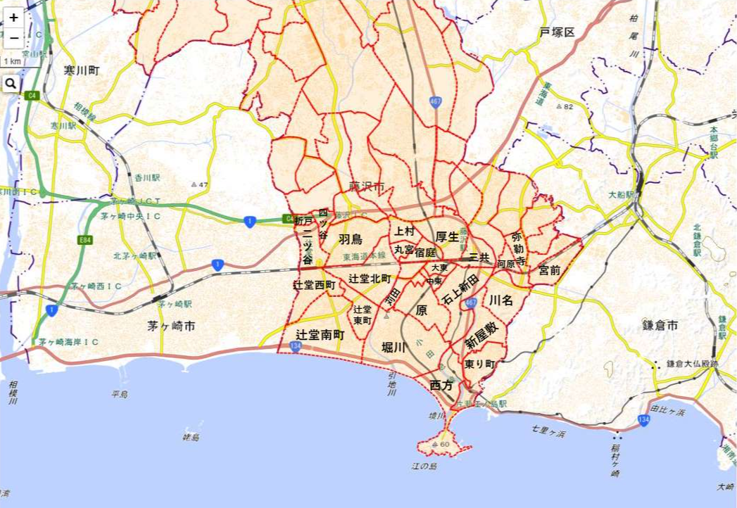 集落営農の境界_藤沢市南部