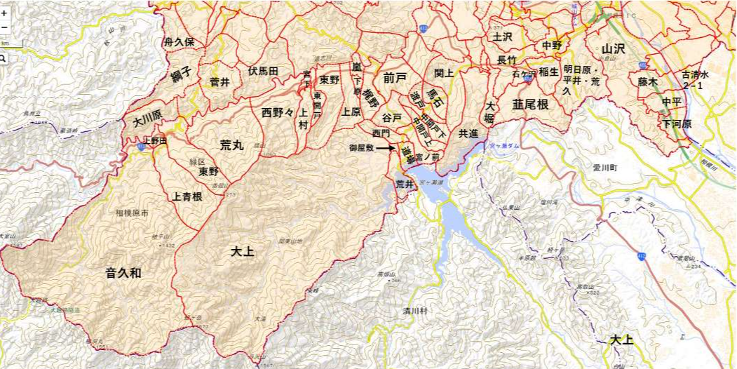 農業集落の境界_緑区南部