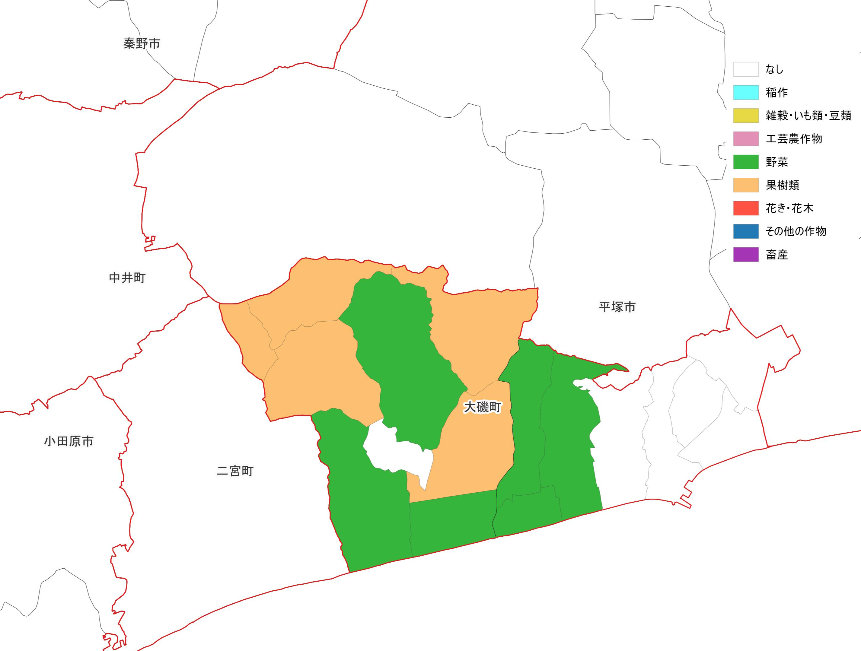 大磯町の農業データ：関東農政局