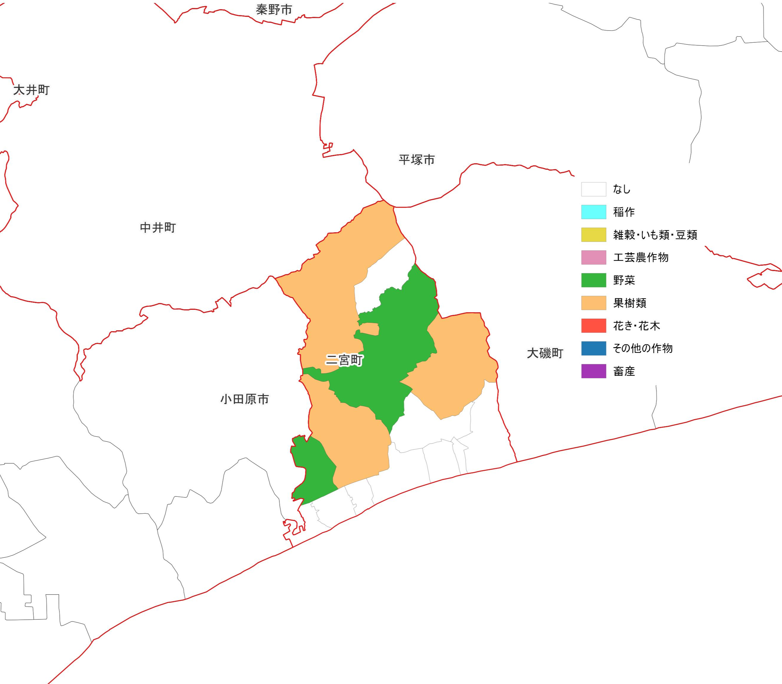 二宮町の農業データ：関東農政局