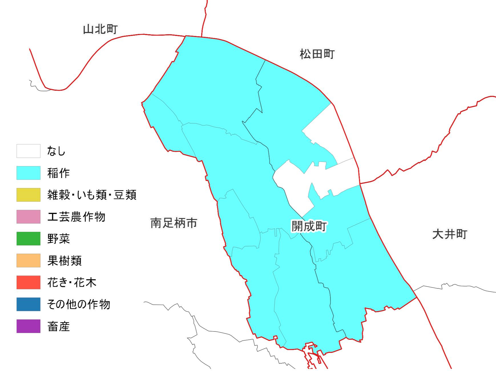 開成町の農業データ：関東農政局