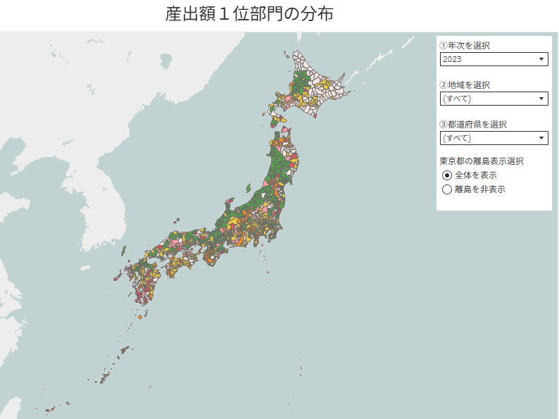 市町村別農業産出額データベースページ