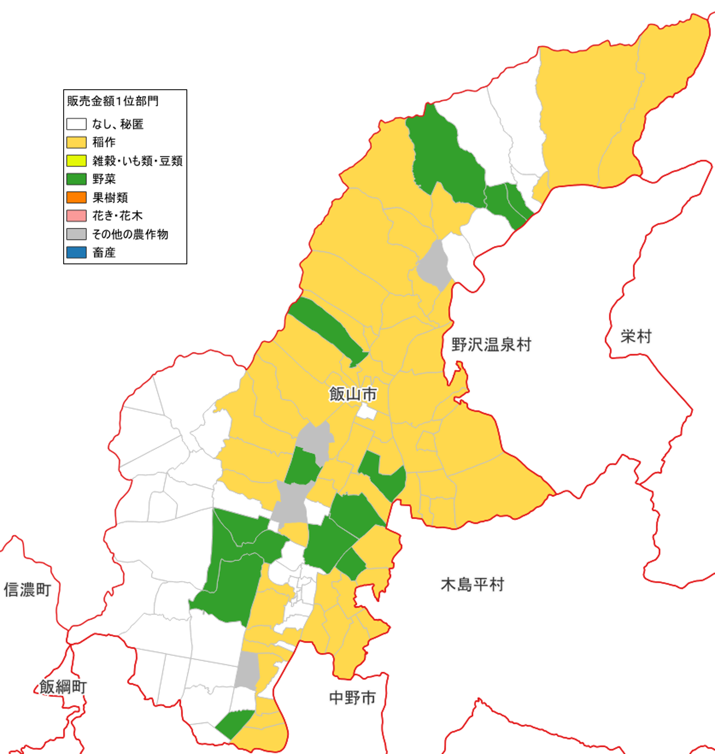 農産物販売金額1位部門経営体_飯山市