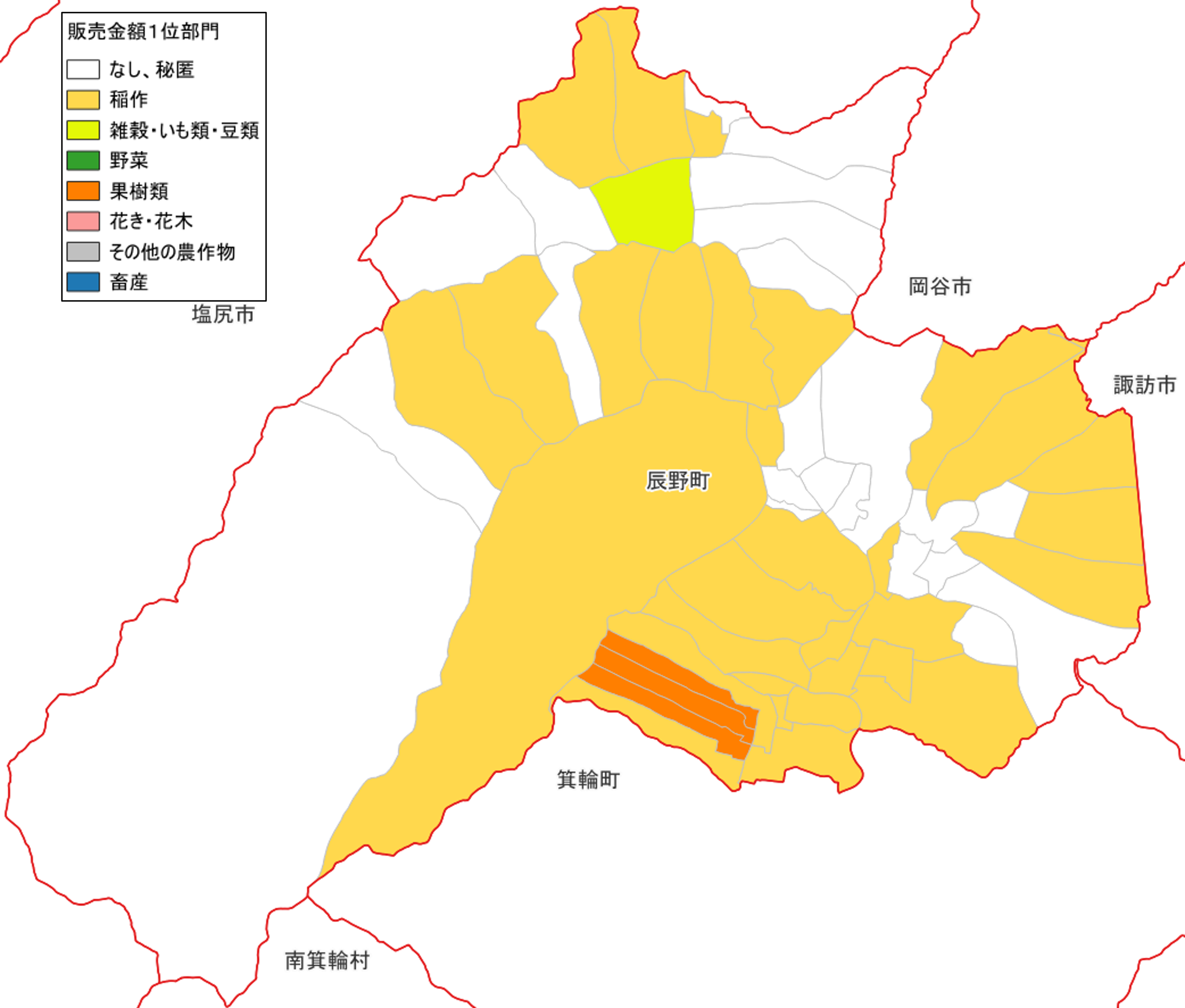 農産物販売金額1位部門経営体_辰野町