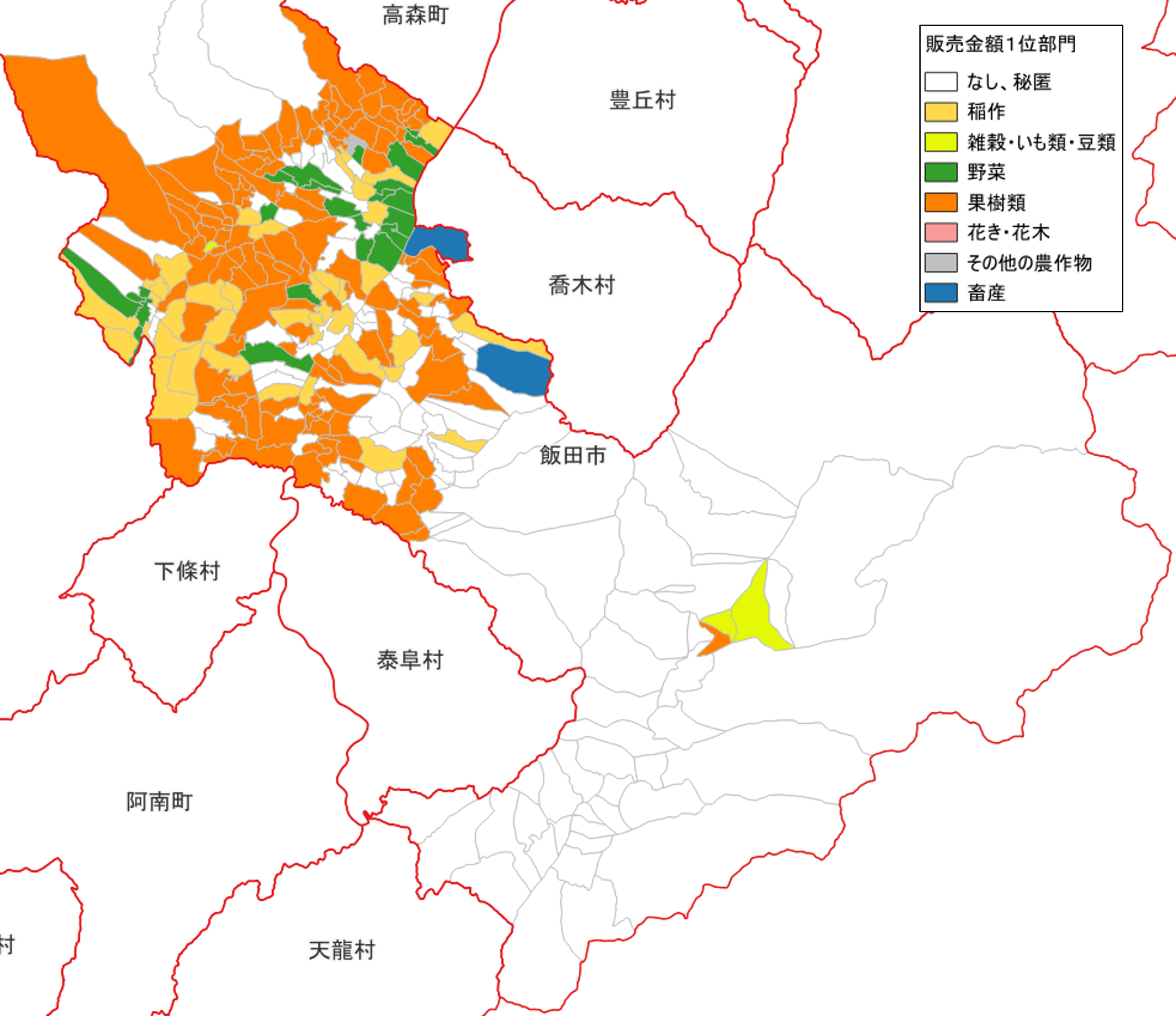 農産物販売金額1位部門経営体_飯田市