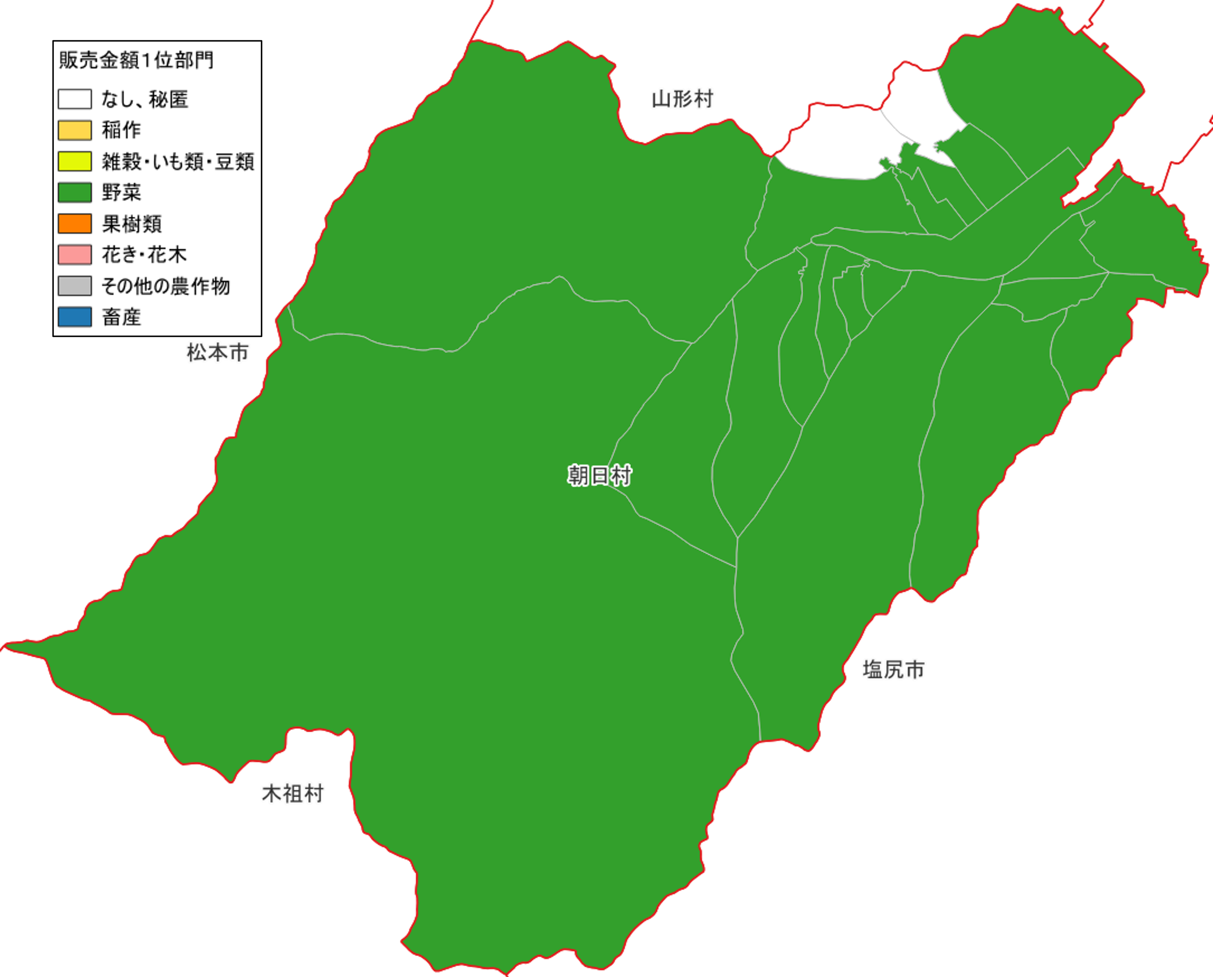 農産物販売金額1位部門経営体_朝日村