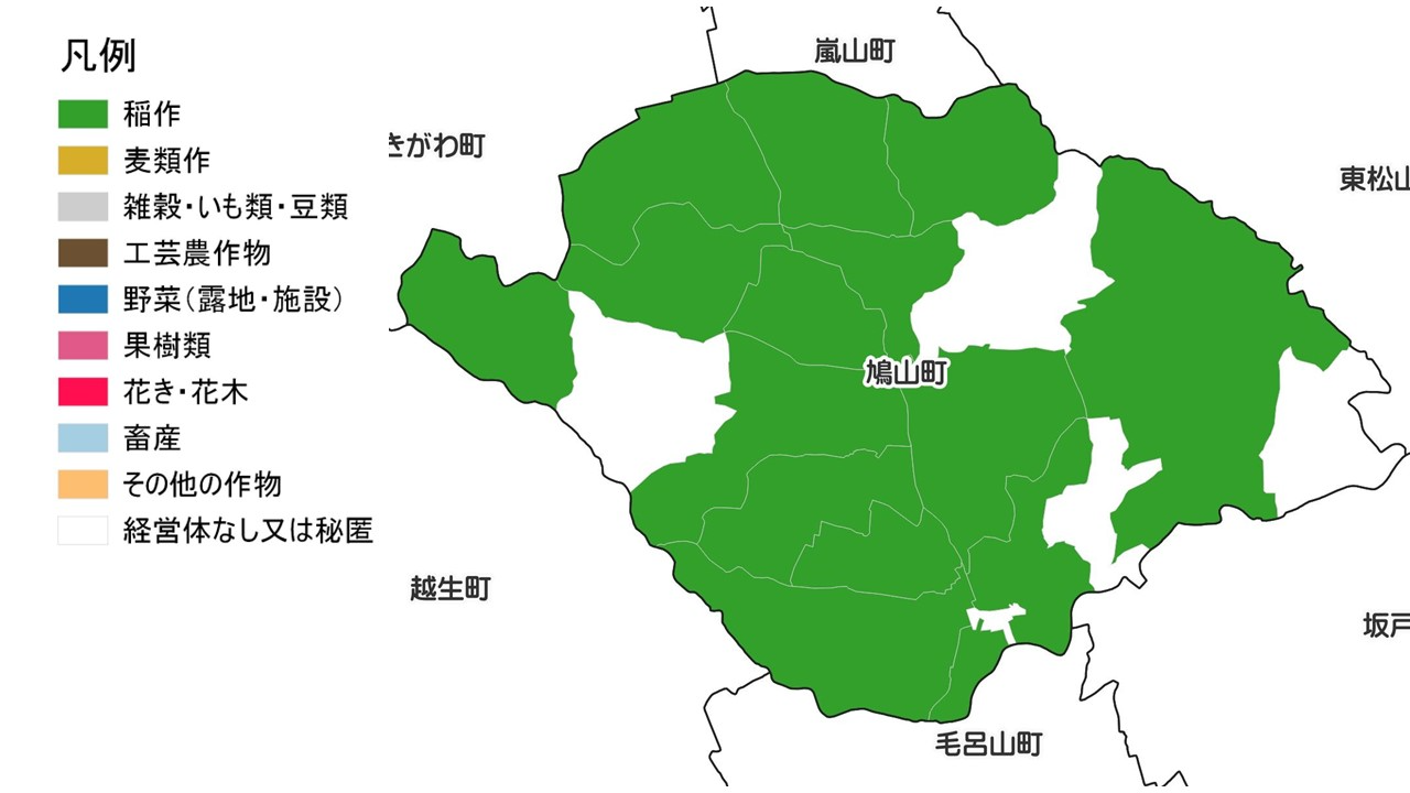 鳩山町・農産物販売金額１位