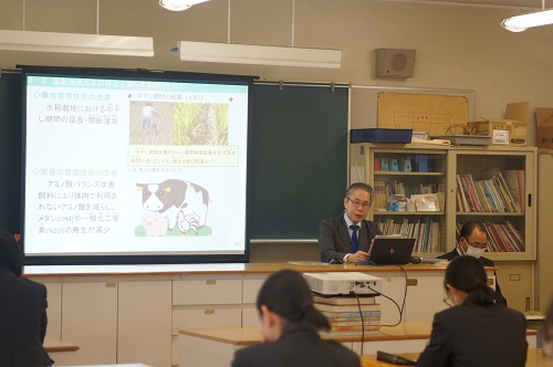 埼玉県立鳩ケ谷高等学校で出前授業