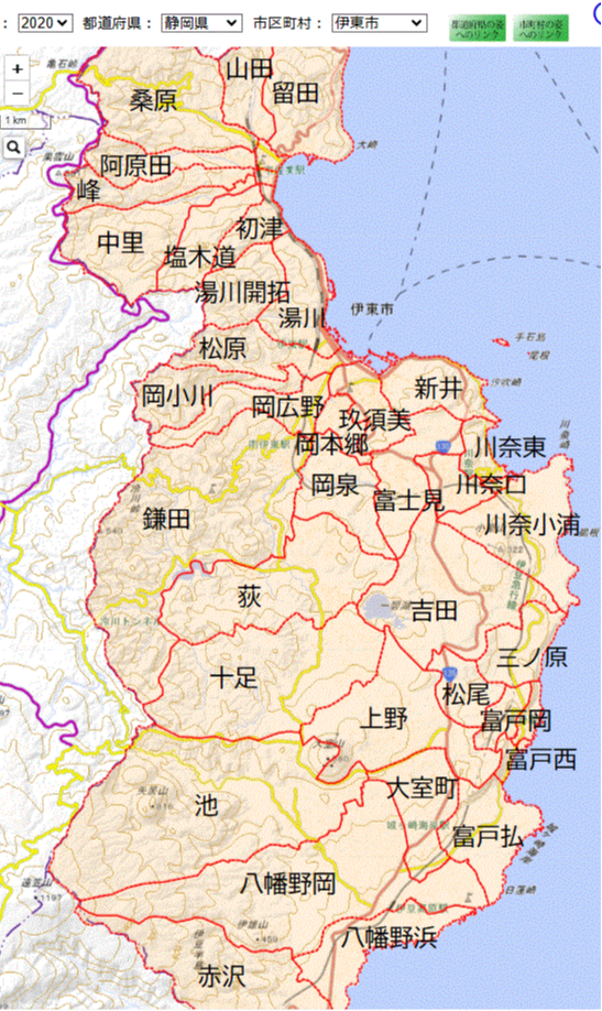 農業集落_伊東市