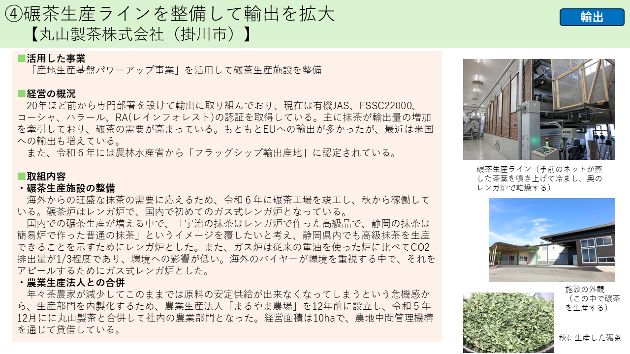 茶取組事例④