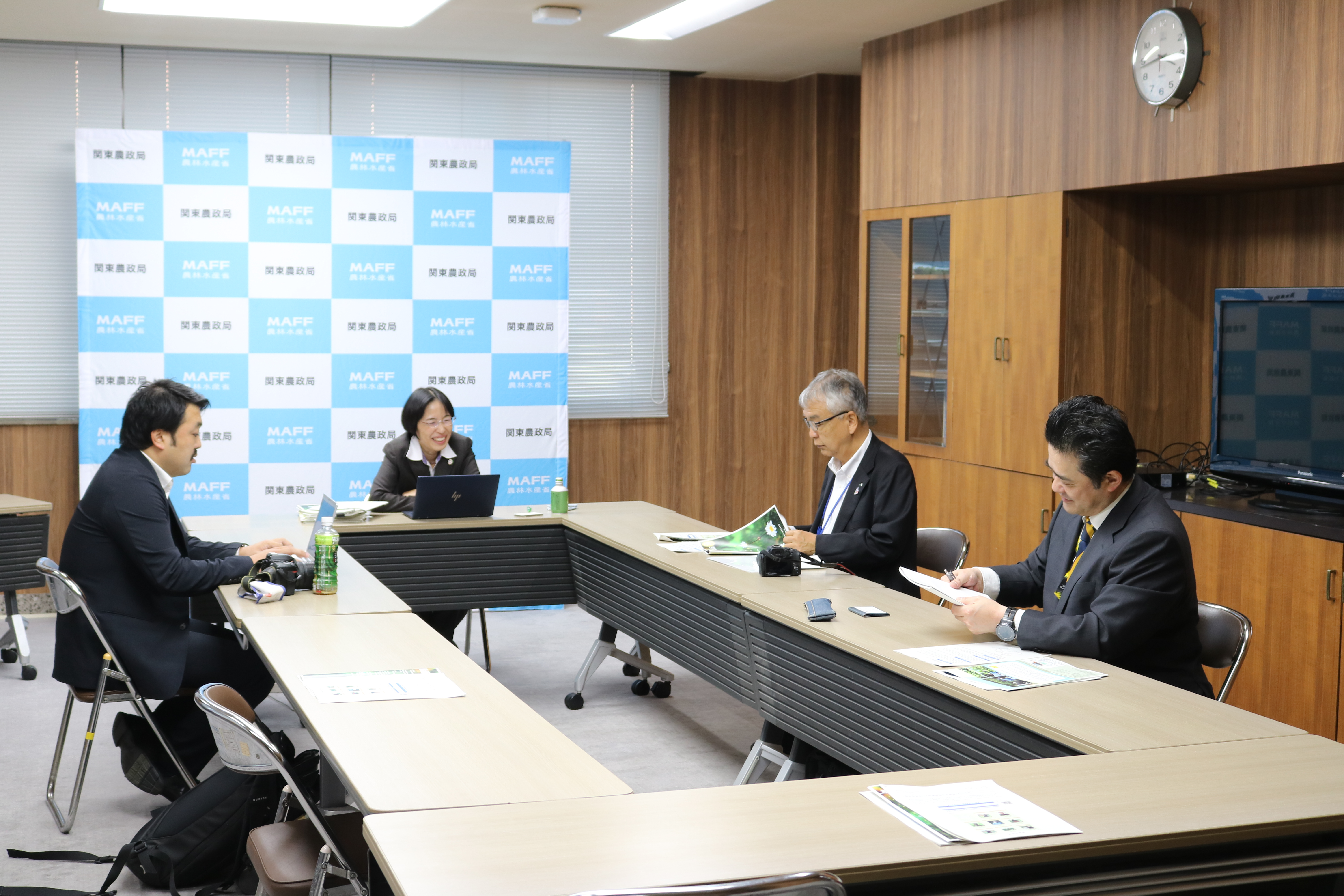 記者懇談会①