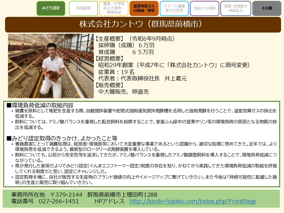 株式会社カントウ（群馬県前橋市）