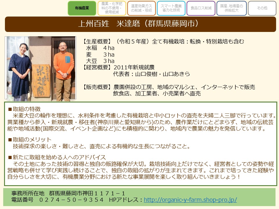上州百姓　米達磨（群馬県藤岡市）