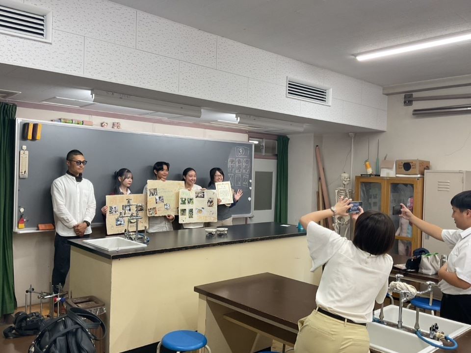 集合写真撮影風景