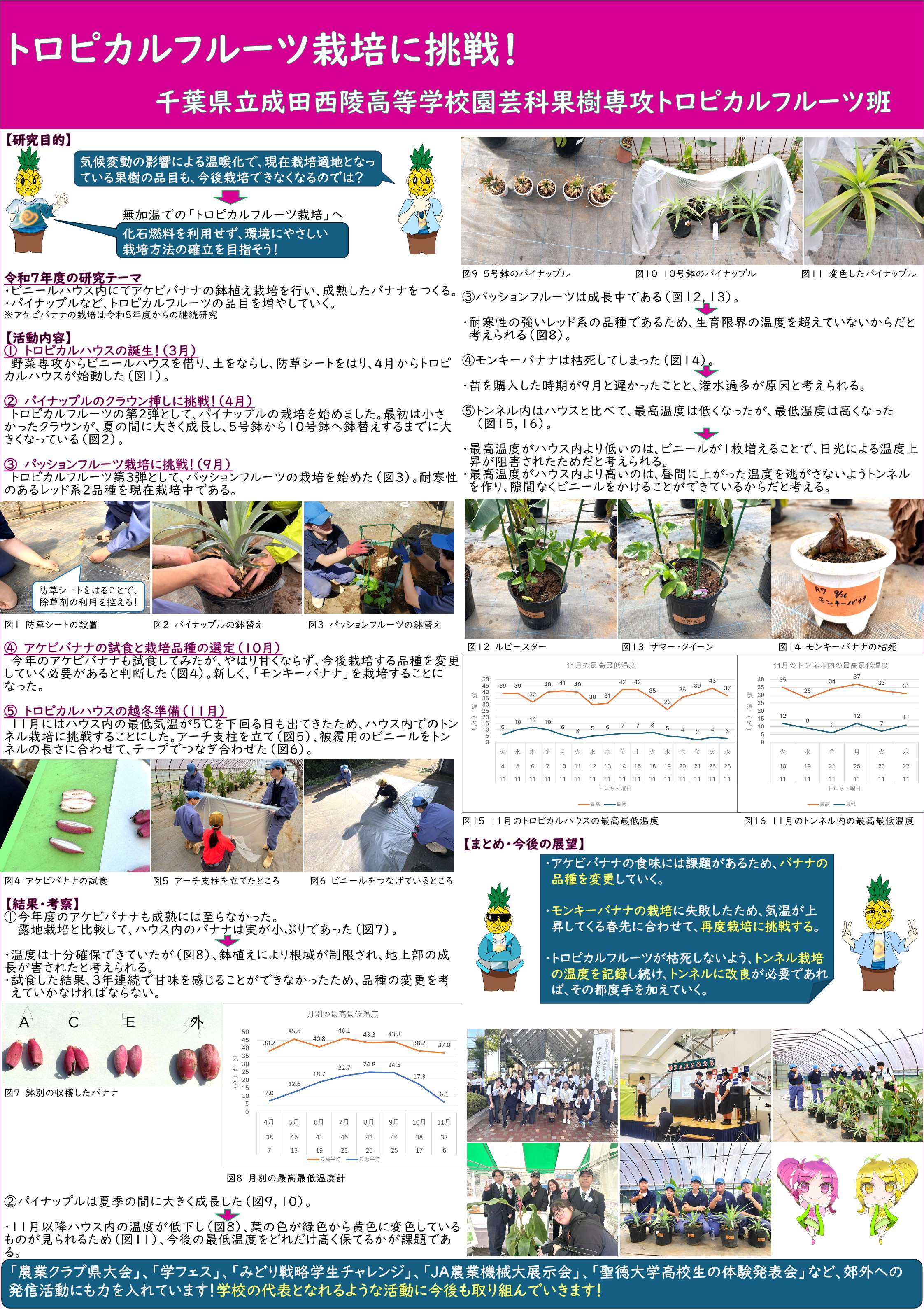 千葉県立成田西陵高等学校園芸科果樹専攻トロピカル班成果物