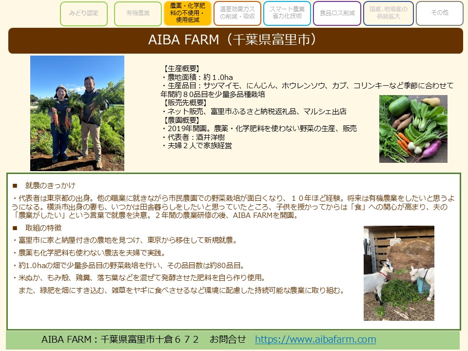 AIBA FARM(千葉県富里市)