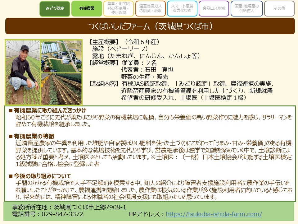 つくばいしだファーム(茨城県つくば市)