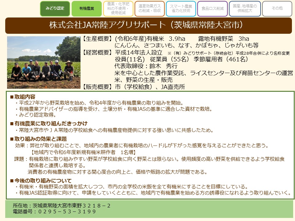 株式会社JA常陸アグリサポート(茨城県常陸大宮市)