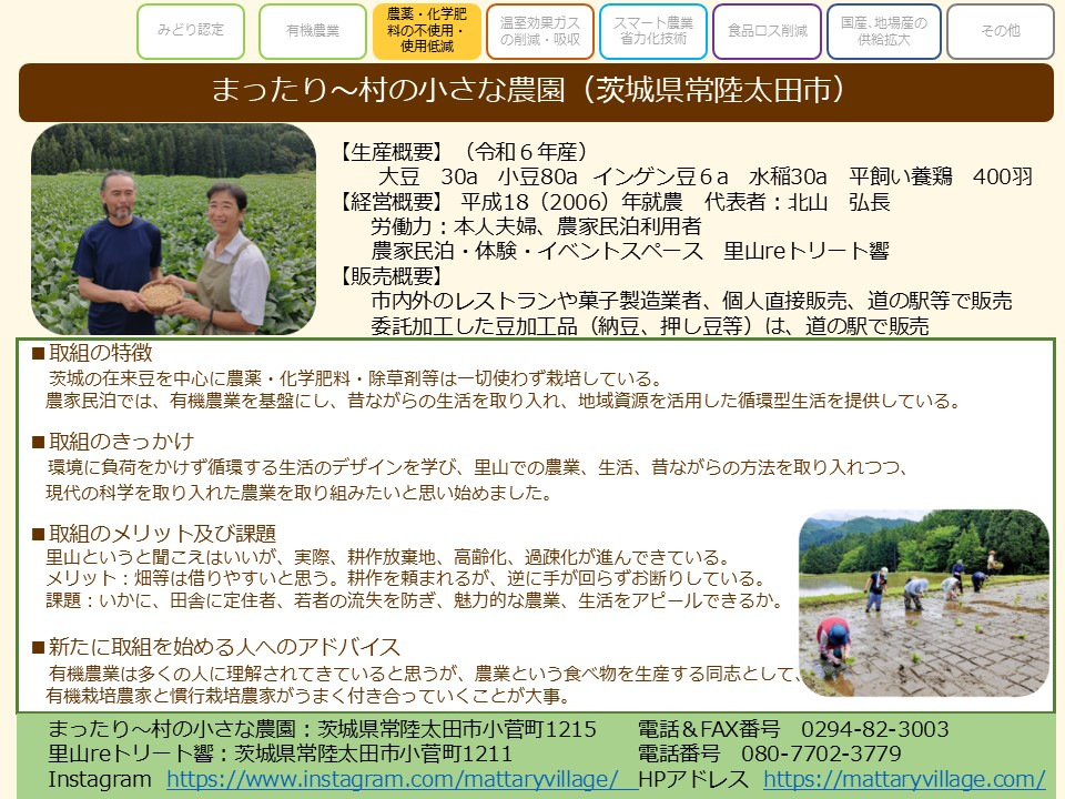 まったり~村の小さな農園(茨城県常陸太田市)