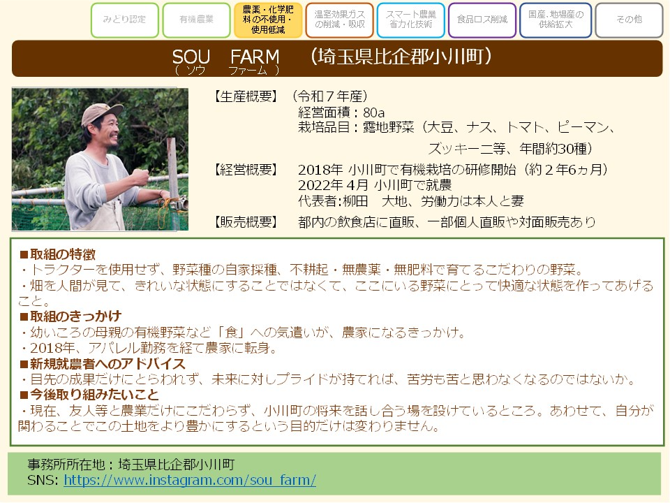 SOU FARM (埼玉県比企郡小川町)
