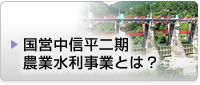 国営中信平二期農業水利事業とは？