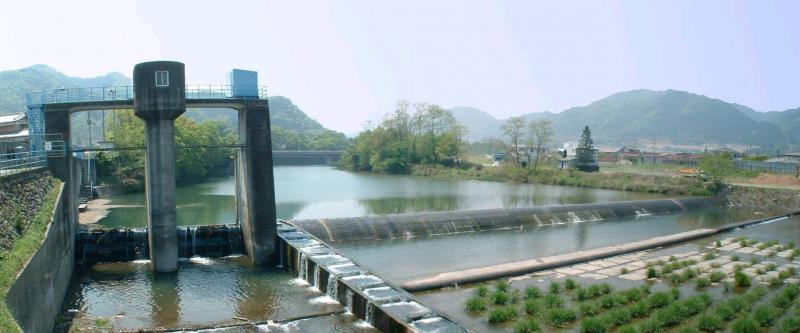 神流川頭首工改修前写真