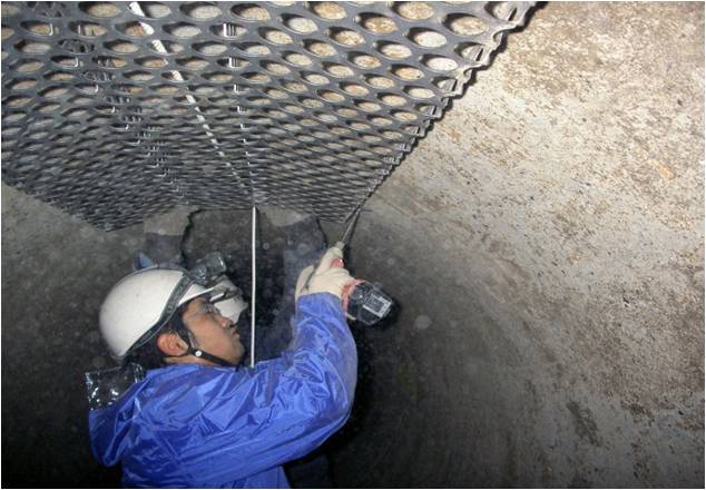 児玉幹線水路ストリップ引き込み状況状況写真