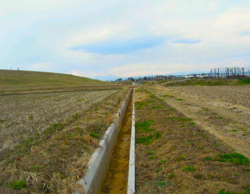 施工後（改修された水路）