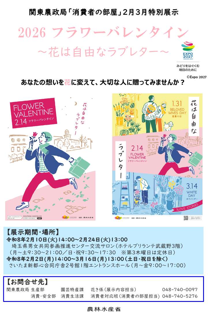 展示に関するチラシ