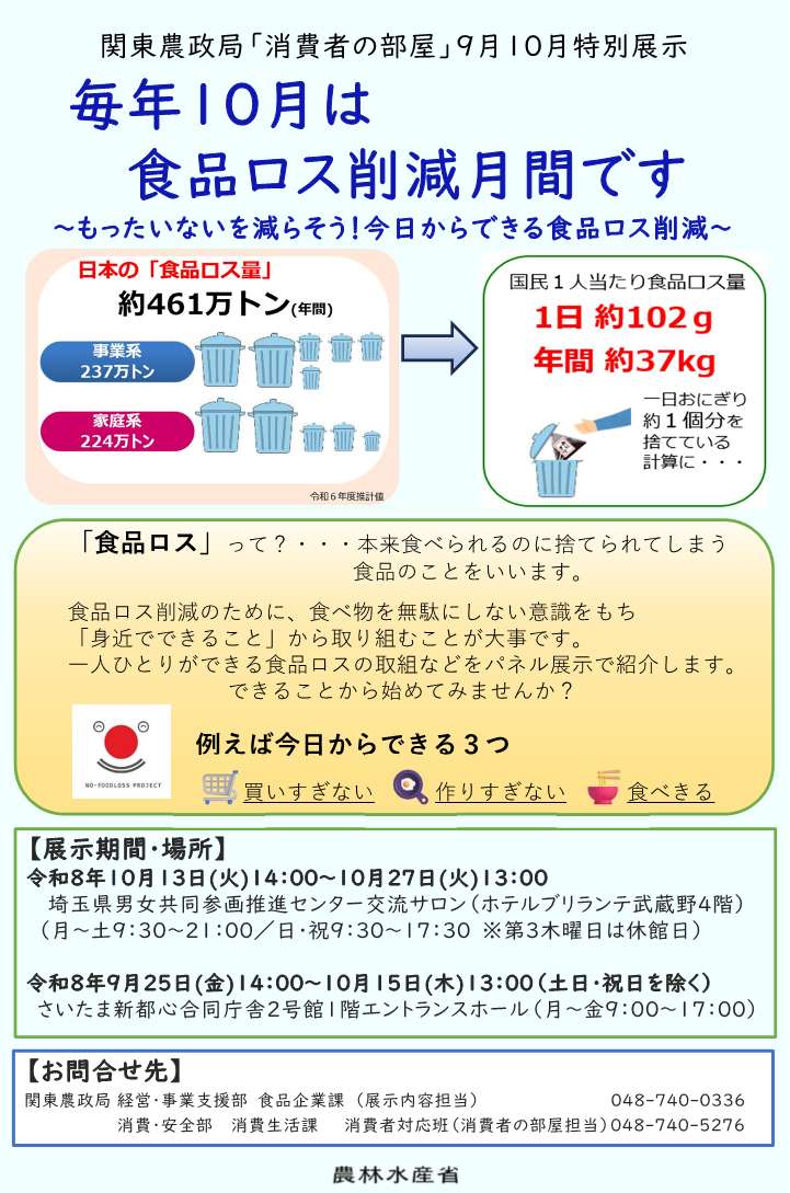 展示のチラシ
