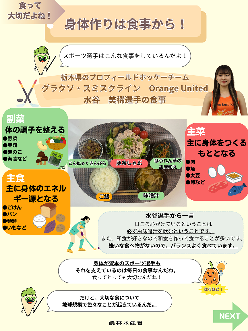 身体作りは食事から！