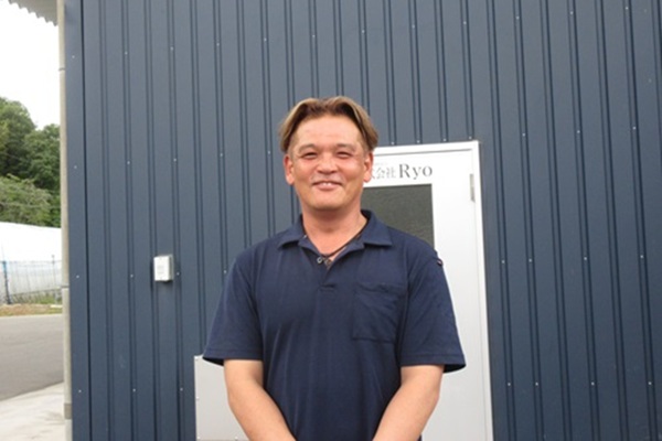 農業者の男性一人