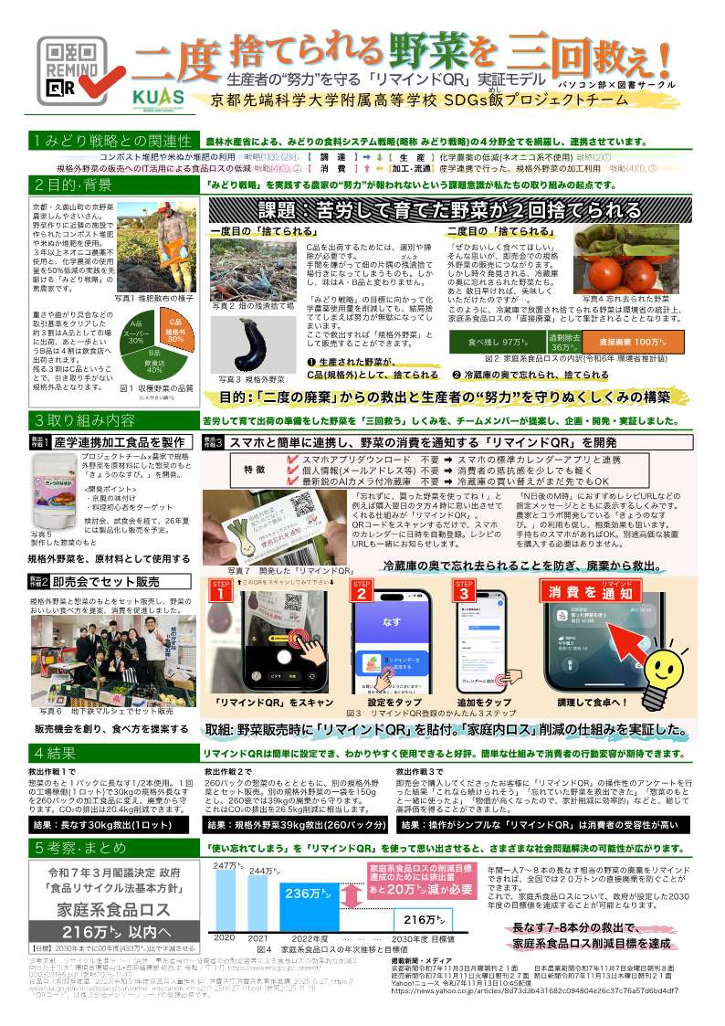京都先端科学大学附属高等学校のポスター