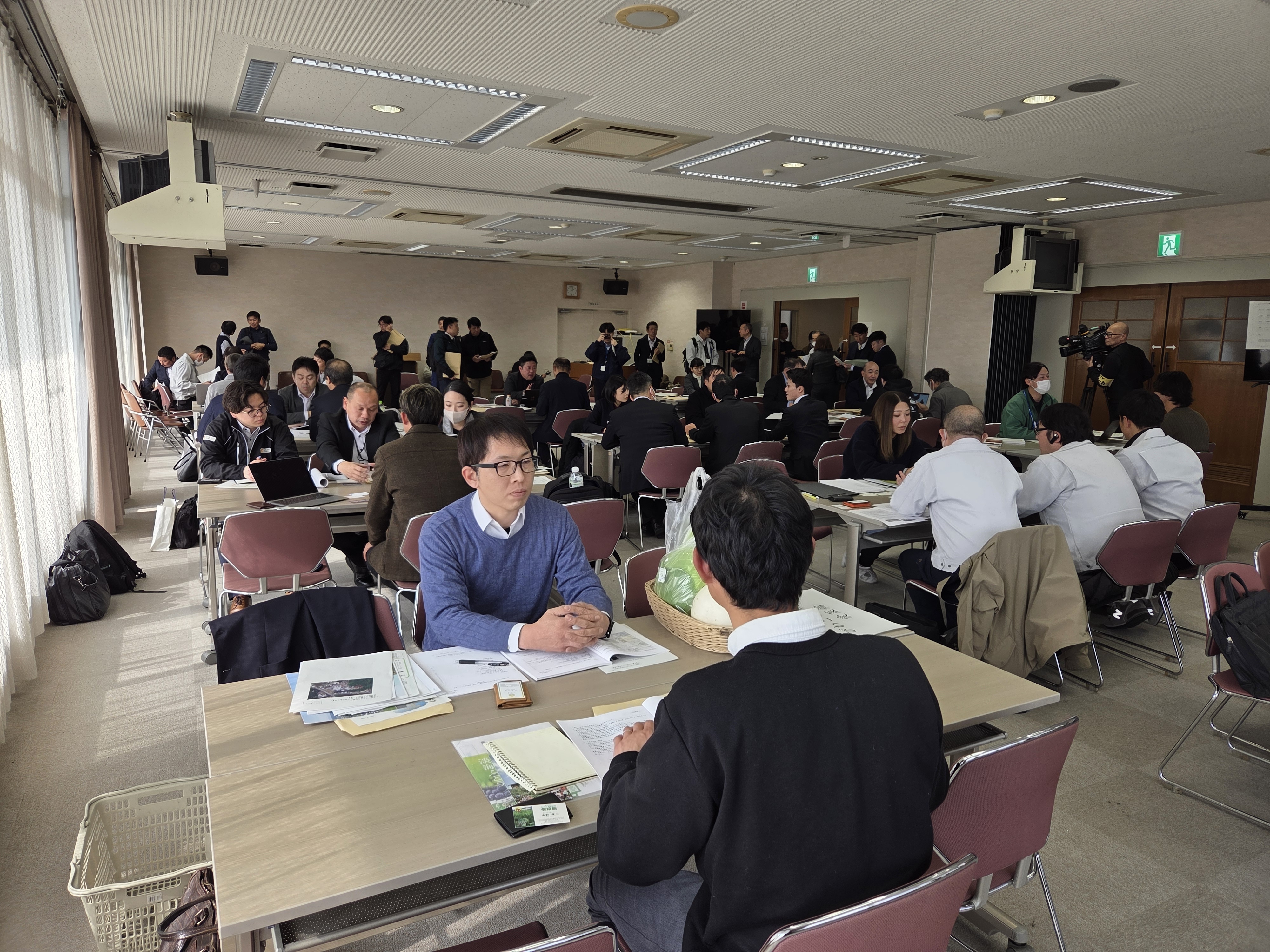 近畿農政局と日本政策金融公庫が合同で商談会開催のようす