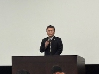 近畿農政局生産部長の挨拶の様子