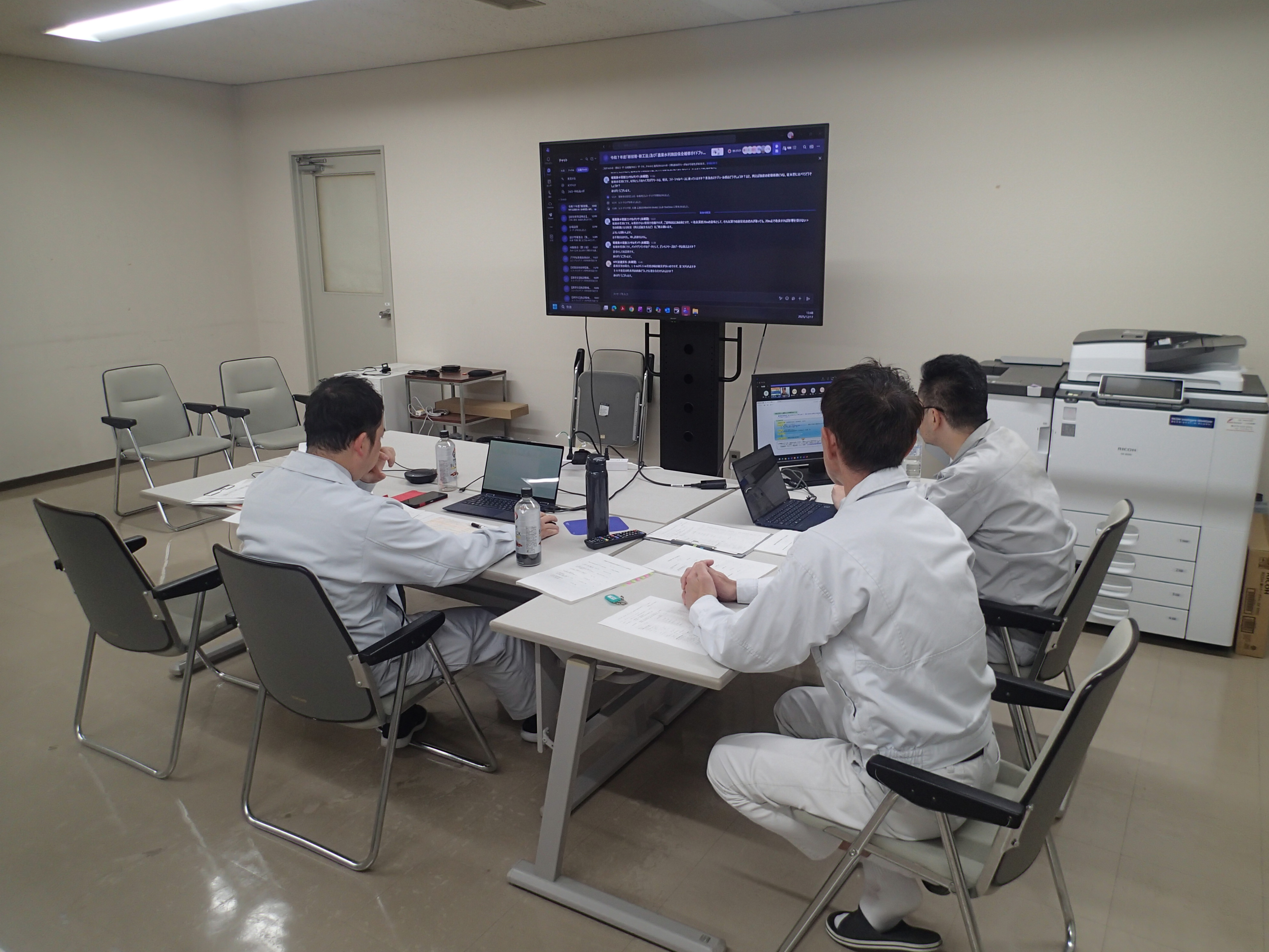 説明会のようす（事務局）