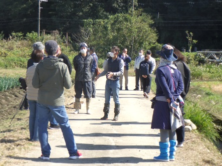 朝来市での説明の様子